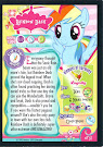 My Little Pony Rainbow Dash Series 1 Trading Card