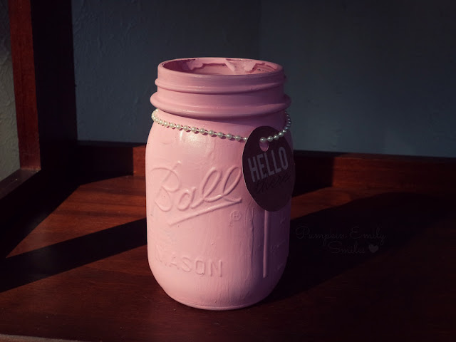 Pink Mason Candy/Gift Jar