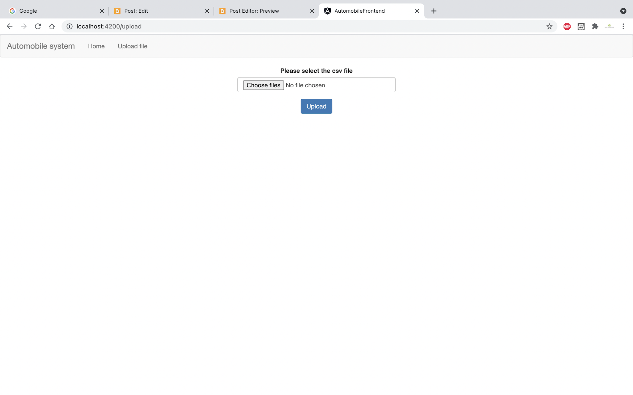 File uploading example using NestJS and Angular 11 Part 2 Java
