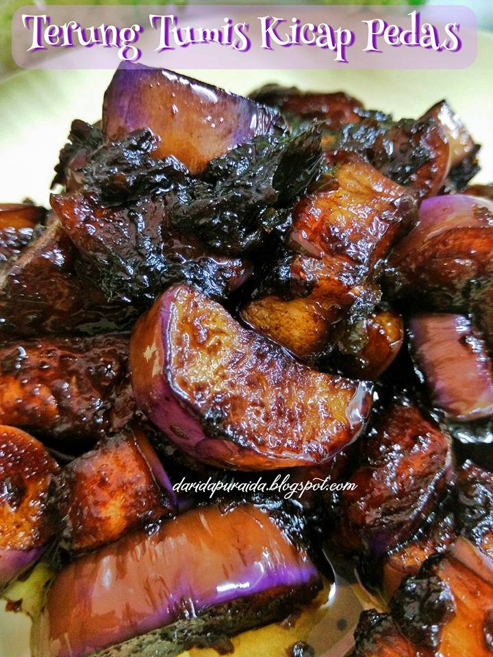 Dari Dapur Aida Terung Tumis Kicap Pedas
