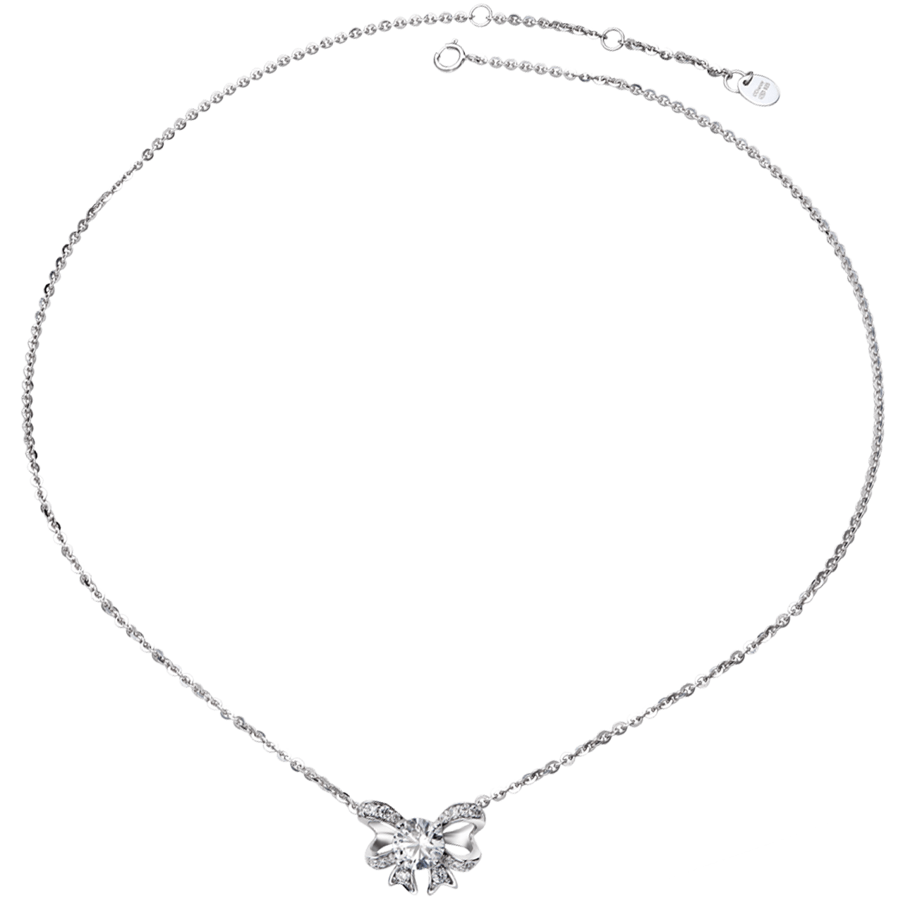 Dây cổ Vàng trắng 10K đính đá ECZ Swarovski Disney|PNJ Snow White & the Seven Dwarfs XMXMW000154