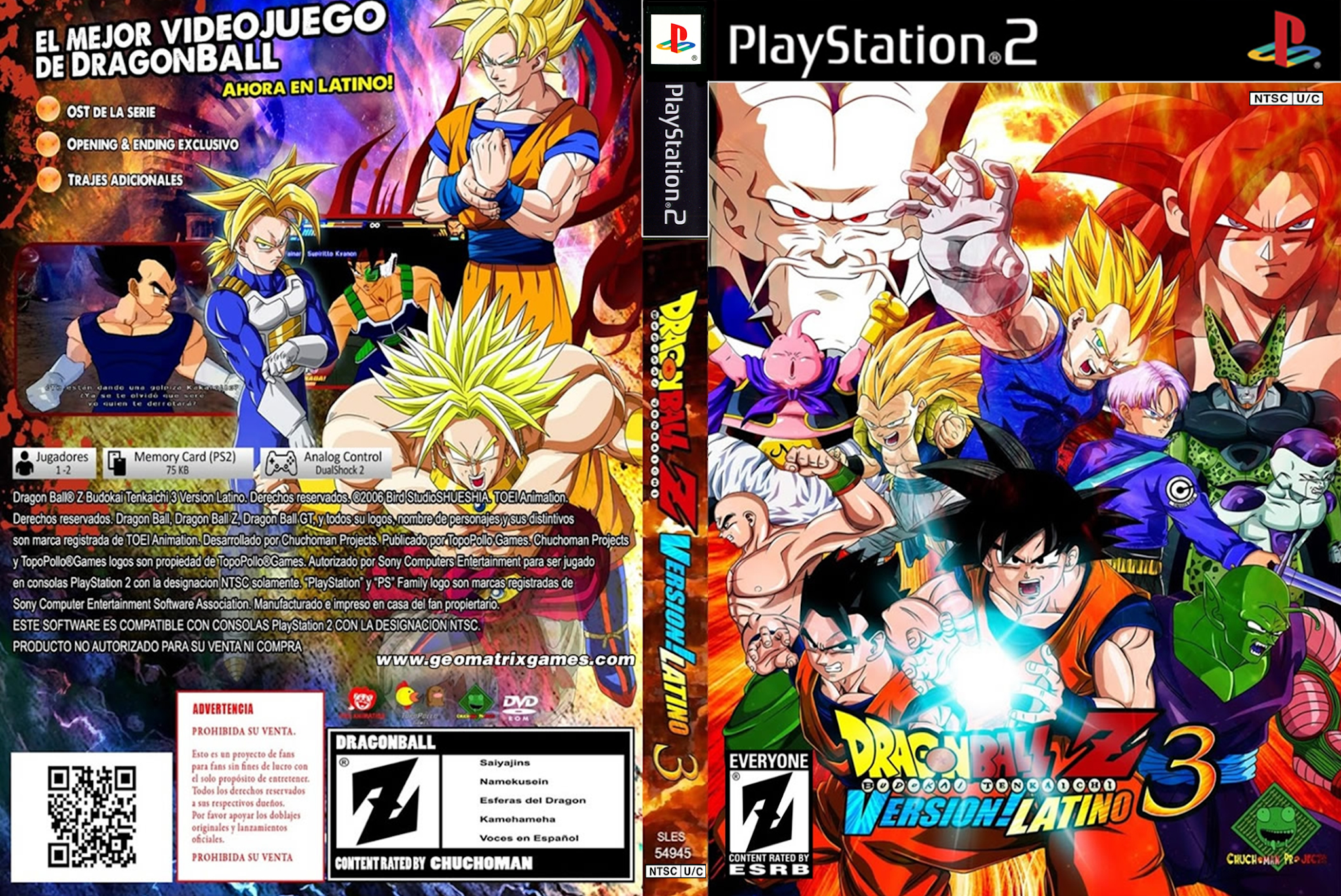 Meu PS2 Nostalgia: Dragon Ball Z TKC3 DVD ISO Original PS2
