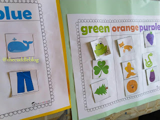 Activities to explore colours with your preschooler || Homeschool week