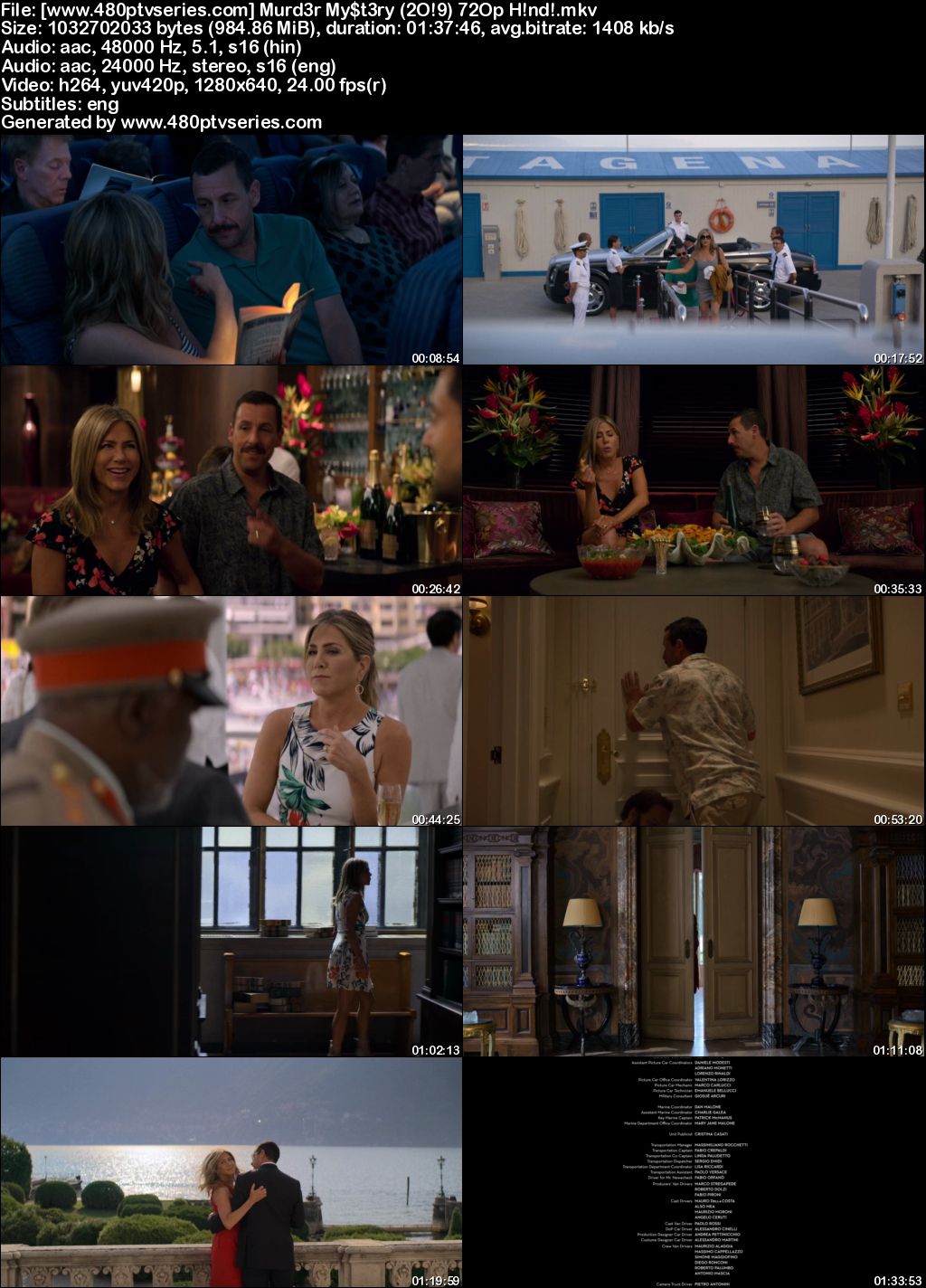 Watch Online Free Murder Mystery (2019) Full Hindi Dual Audio Movie Download 480p 720p Web-DL
