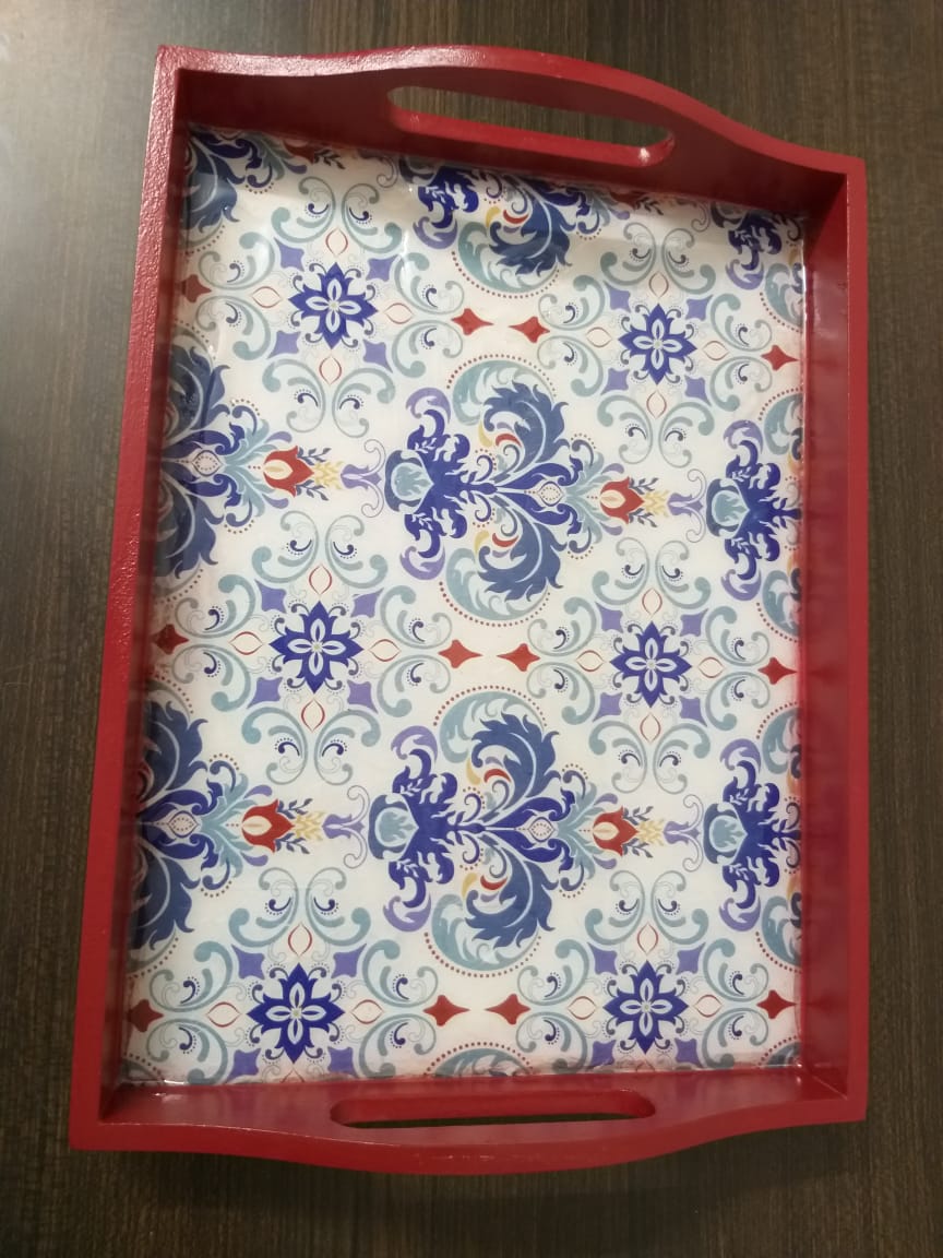 Decoupage and Resin Tray Peakaku