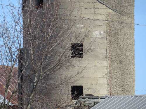 concrete block silo