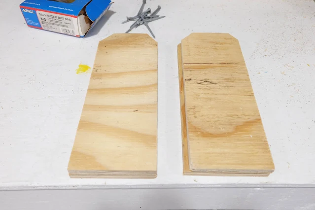 cut plywood for aerator shoes