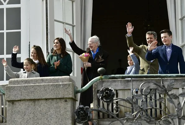 Crown Prince Frederik, Crown Princess Mary, Prince Christian, Princess Isabella, Prince Vincent and Princess Josephine