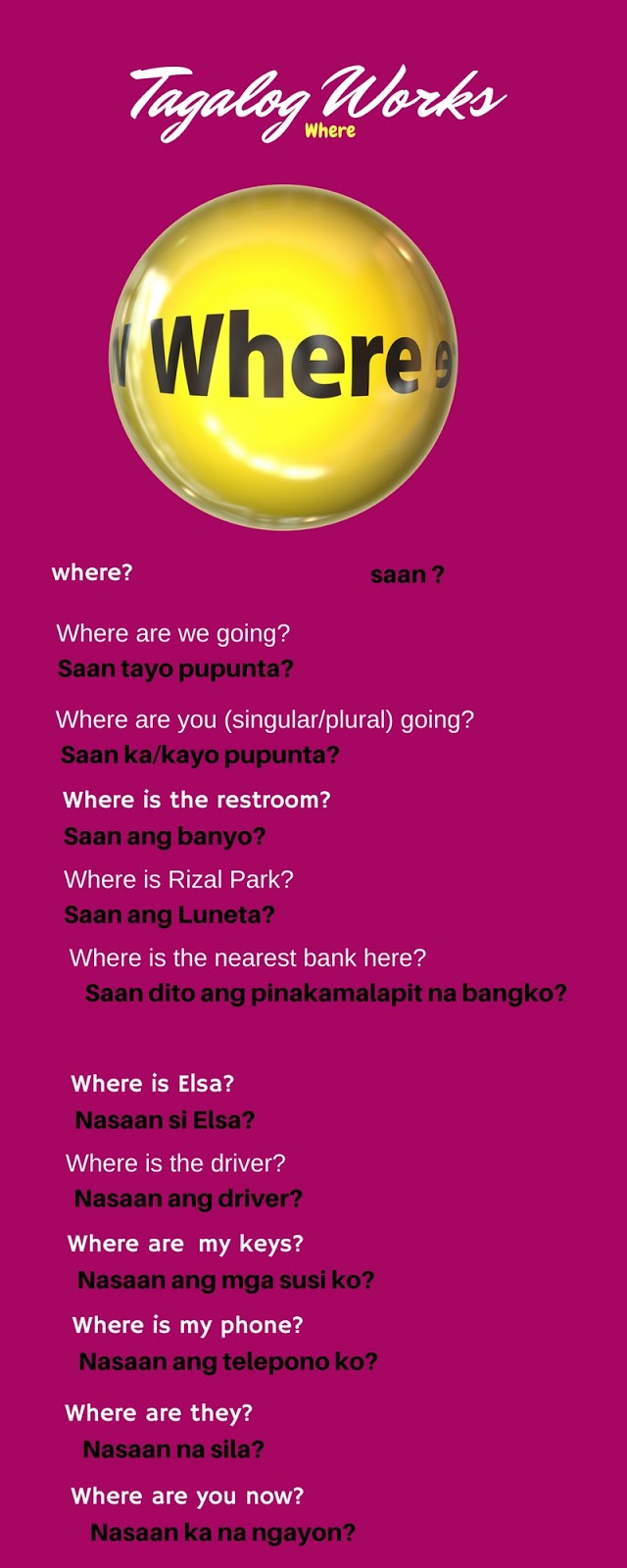 Asking questions in Tagalog
