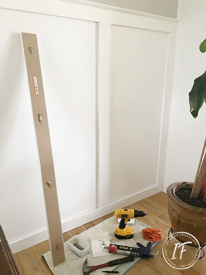 How to install a beautiful board and batten wainscotting accent wall in any room of your home with the formulas for standard and non-standard walls.