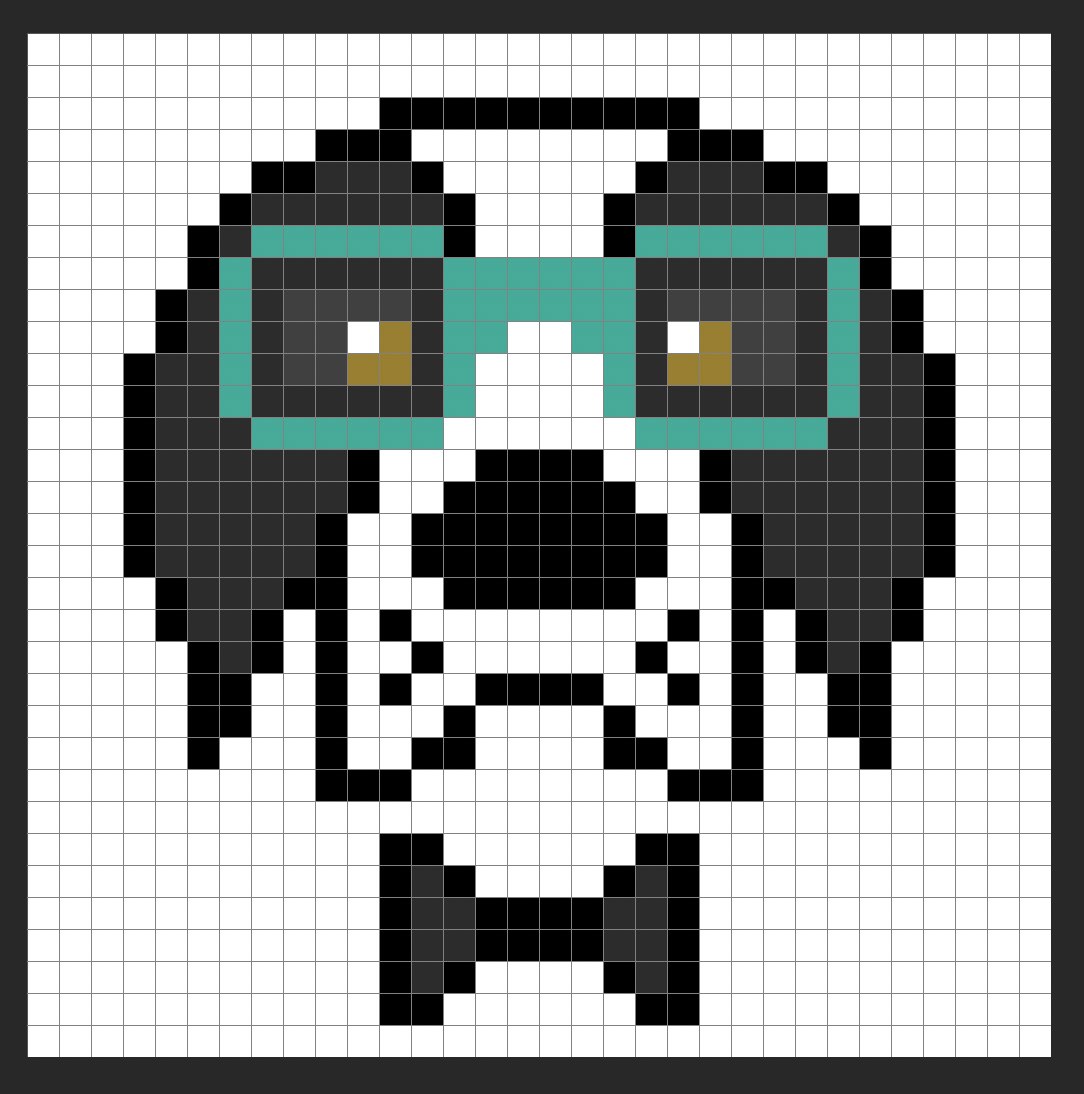 little mac pixel art grid