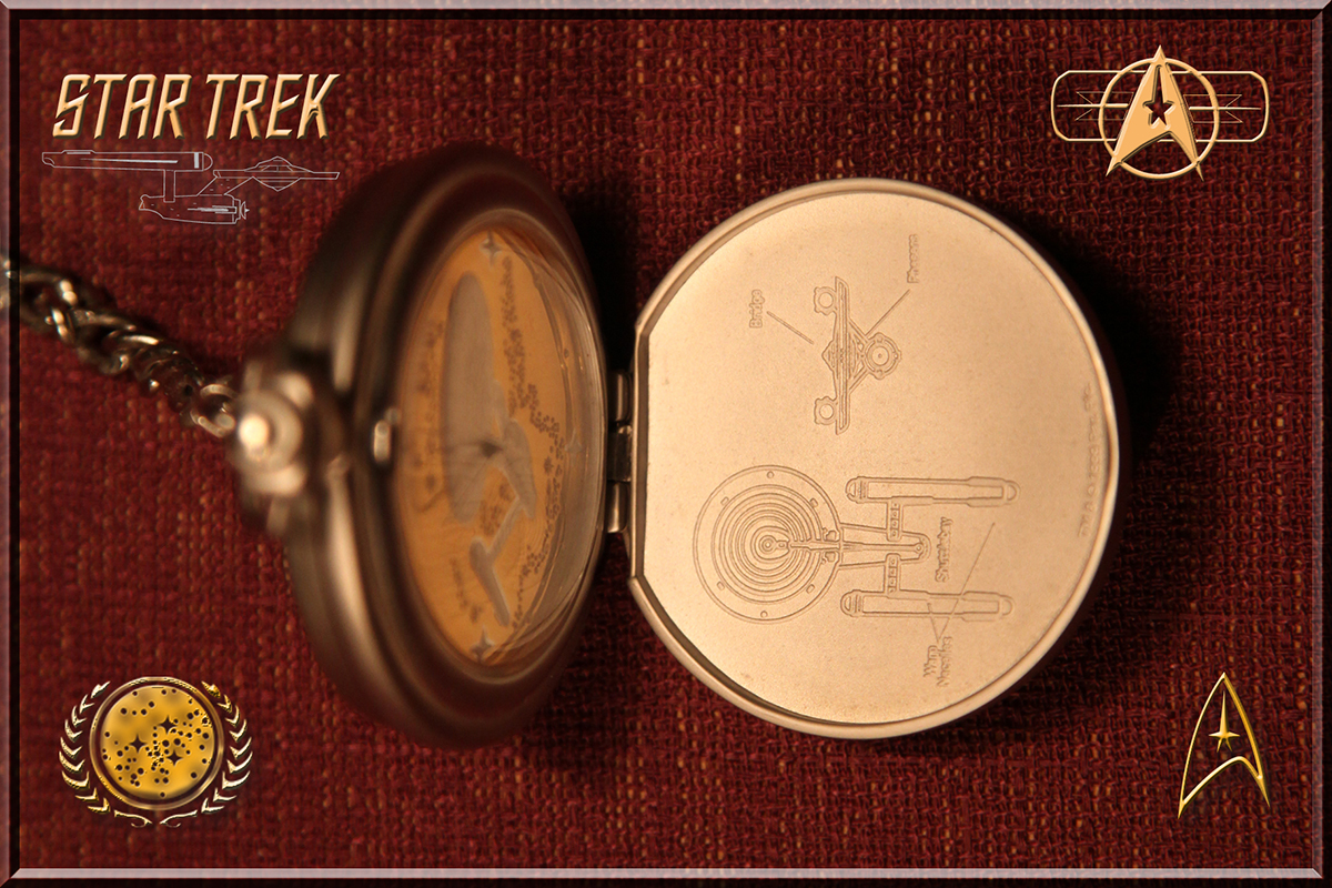 Star Trek TOS pocket watch (model "Franklin Mint"), inner plate Star Trek TOS pocket watch (model "Franklin Mint"), inner plate