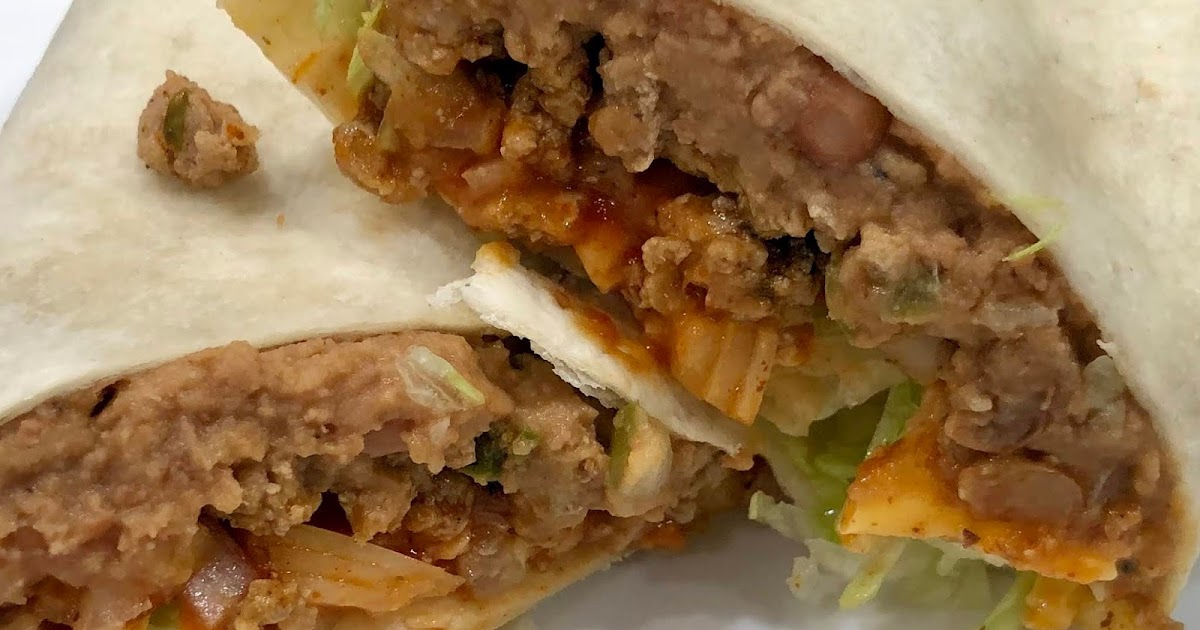 GREAT EATS HAWAII GROUND TURKEY AND BEAN BURRITO