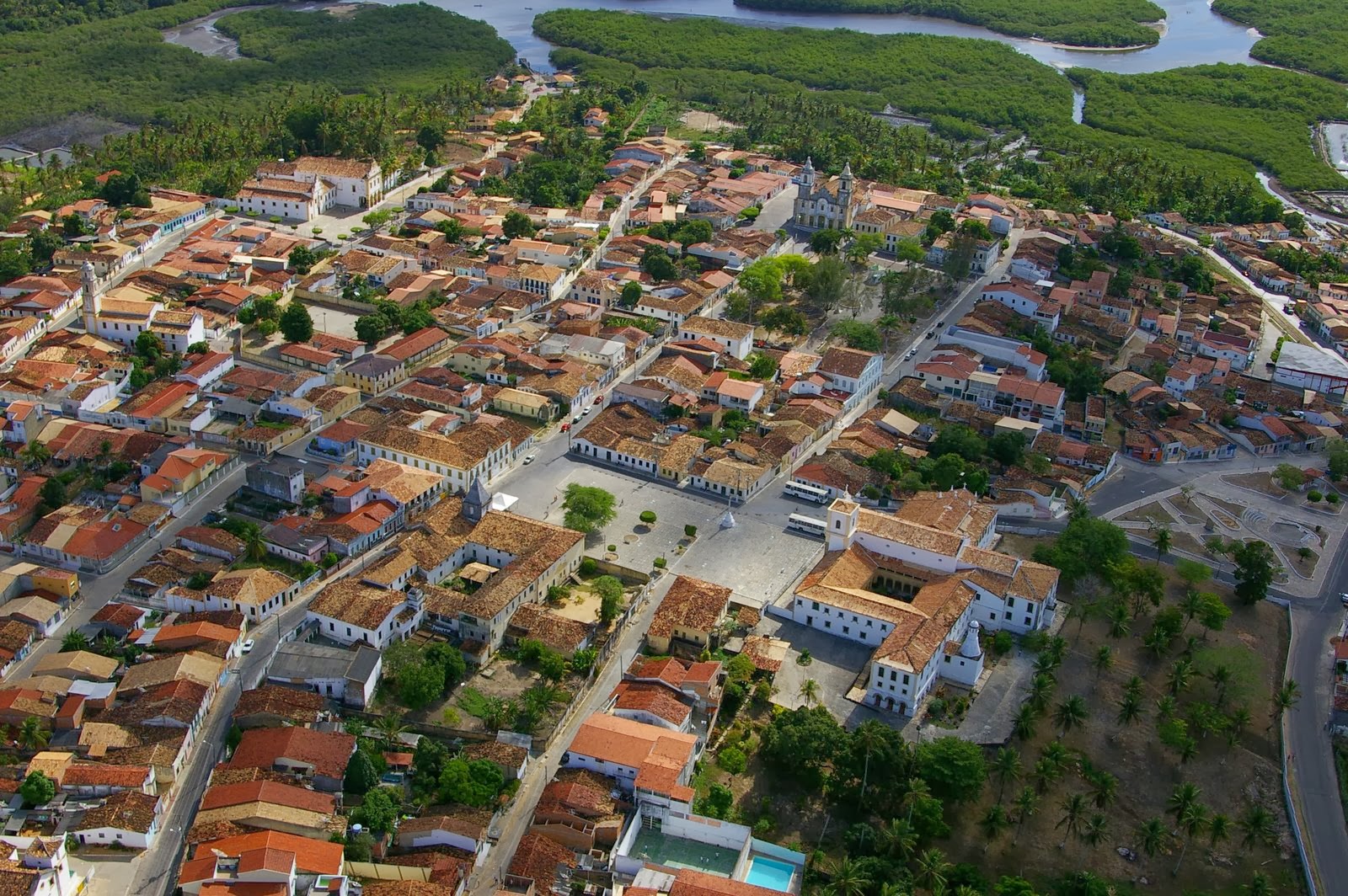 SERGIPE EM FOTOS Vista aérea da Cidade Histórica de São Cristóvão