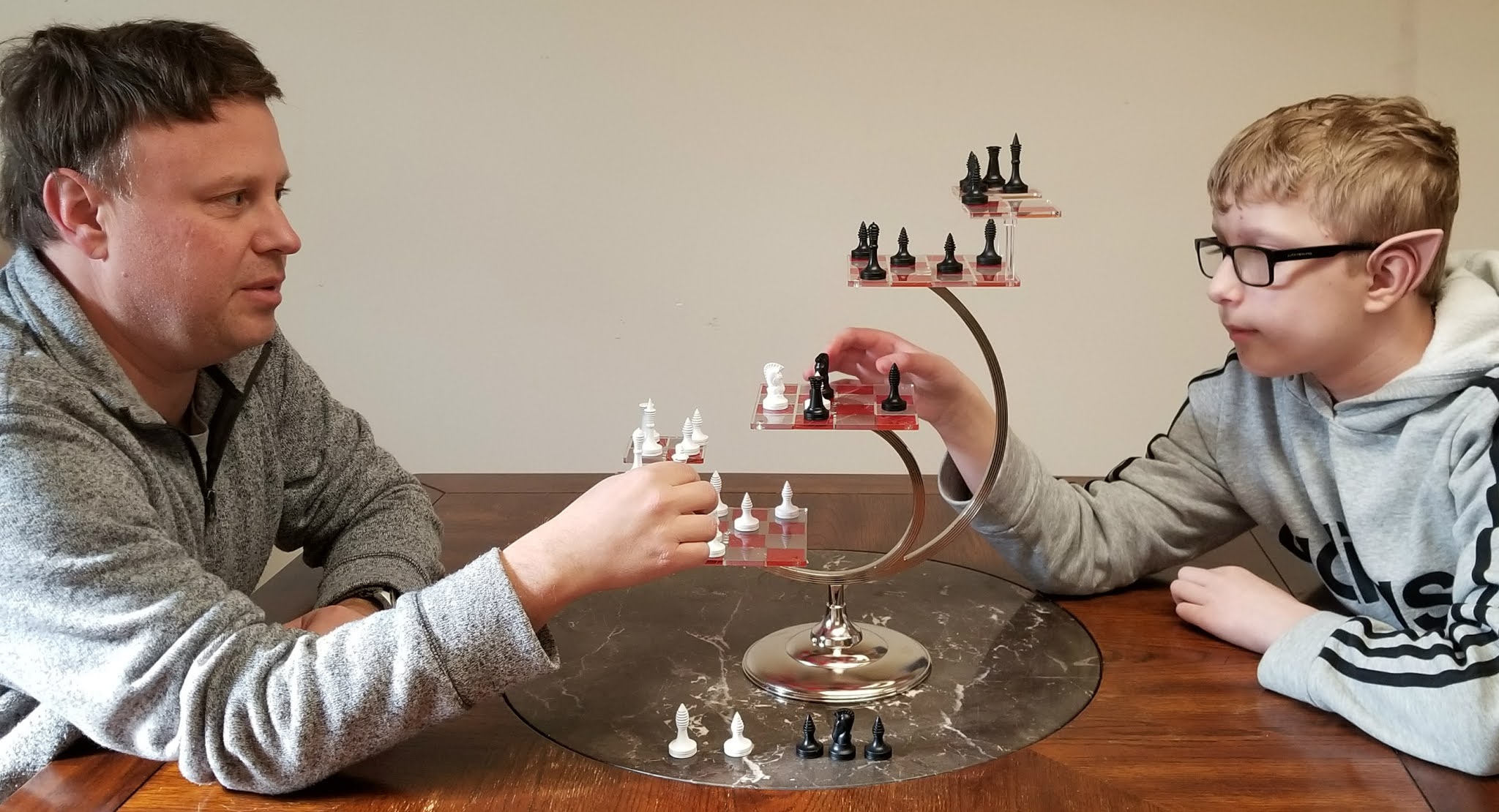 3D Printed Star Trek 3D Chess Set