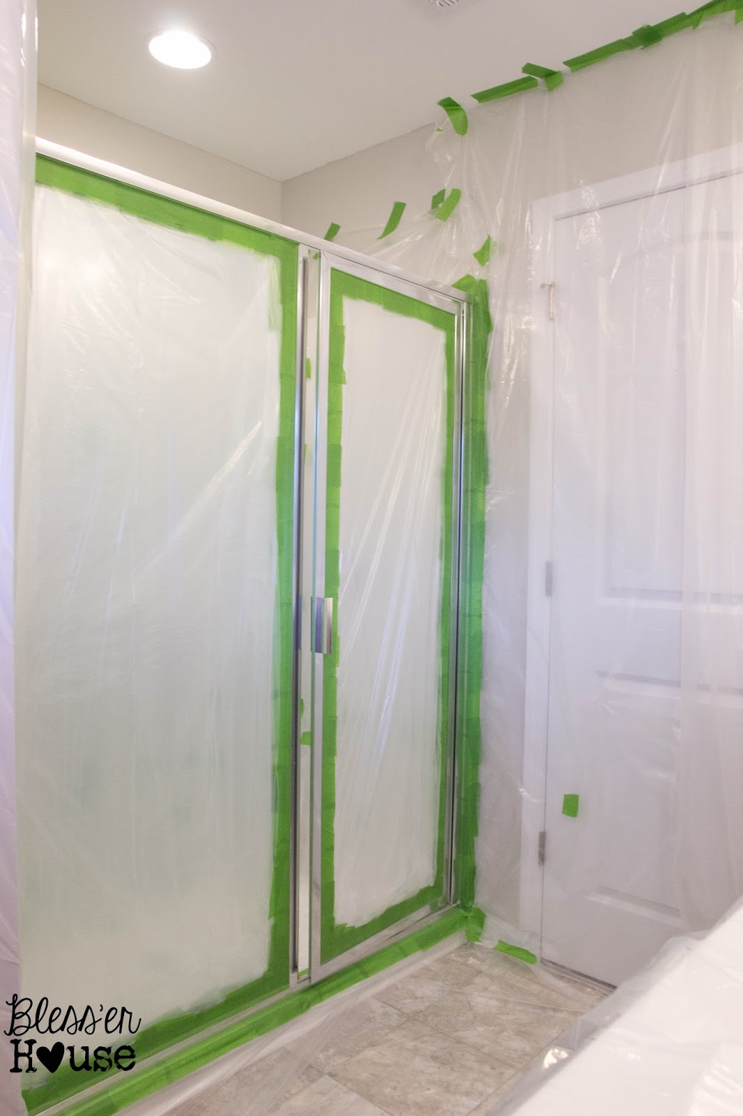 How Not To Paint A Shower Door And Fix Spray Mistakes How Not To Paint A Shower Door And Fix Spray Mistakes