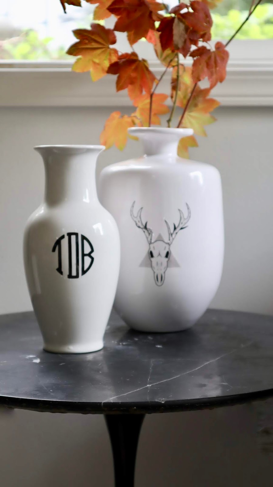 My Sweet Savannah monogrammed vase DIY