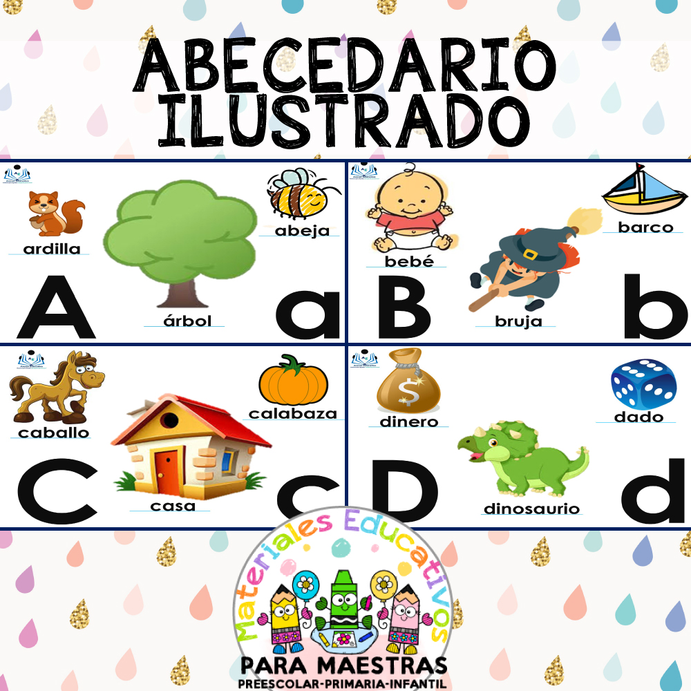 Abecedario Ilustrado | Materiales Educativos para Maestras