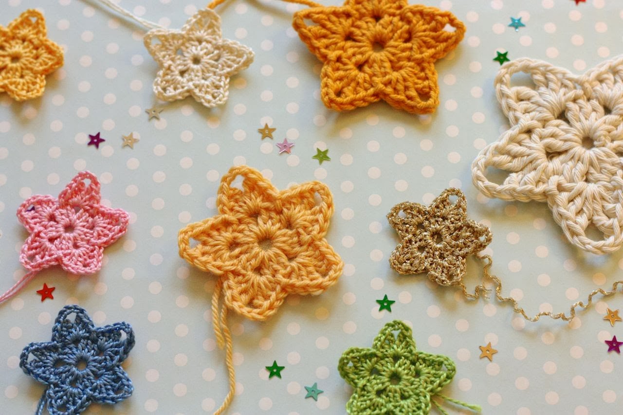 Studio Bees Appletrees Sterretjes Haken Crochet Stars Pattern studio-bees-appletrees-sterretjes-haken-crochet-stars-pattern