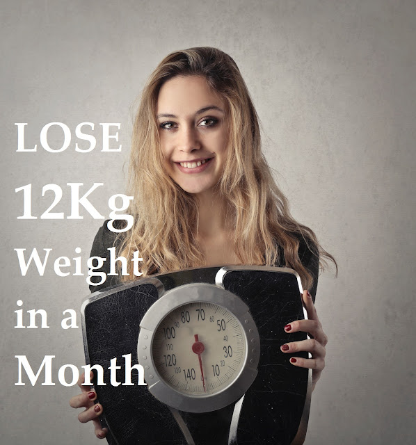 Without exercise lose 12kg of weight in a Month. 