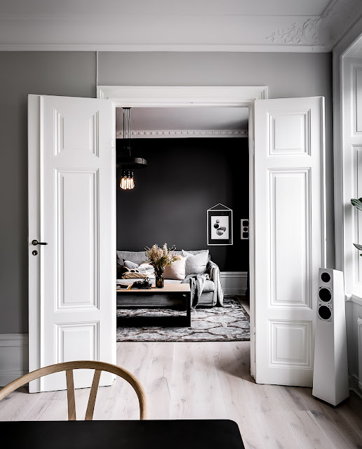 Observatoriegatan 7, An exciting blend of masculine atmosphere and dark tones