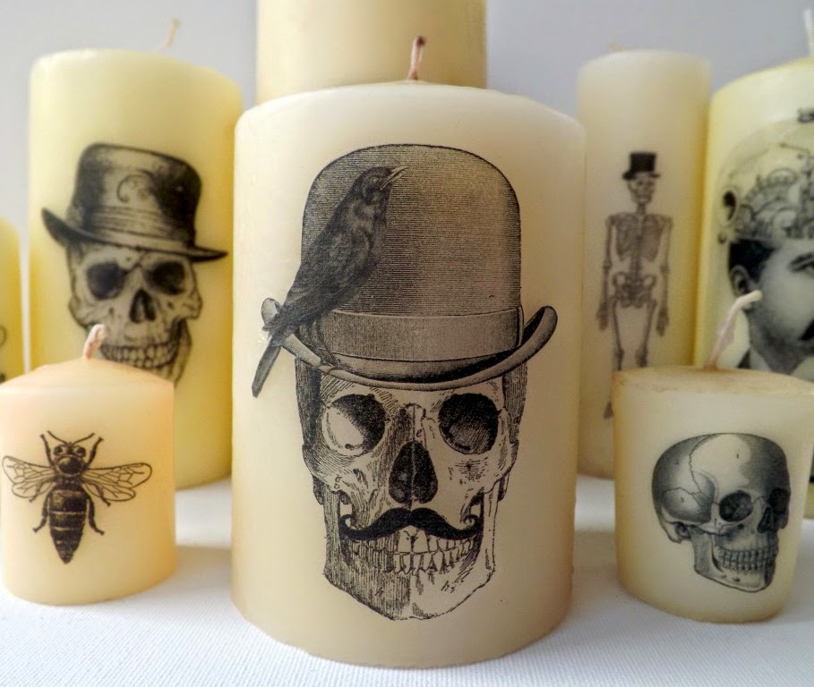 SewforSoul Halloween DIY Printed Candles