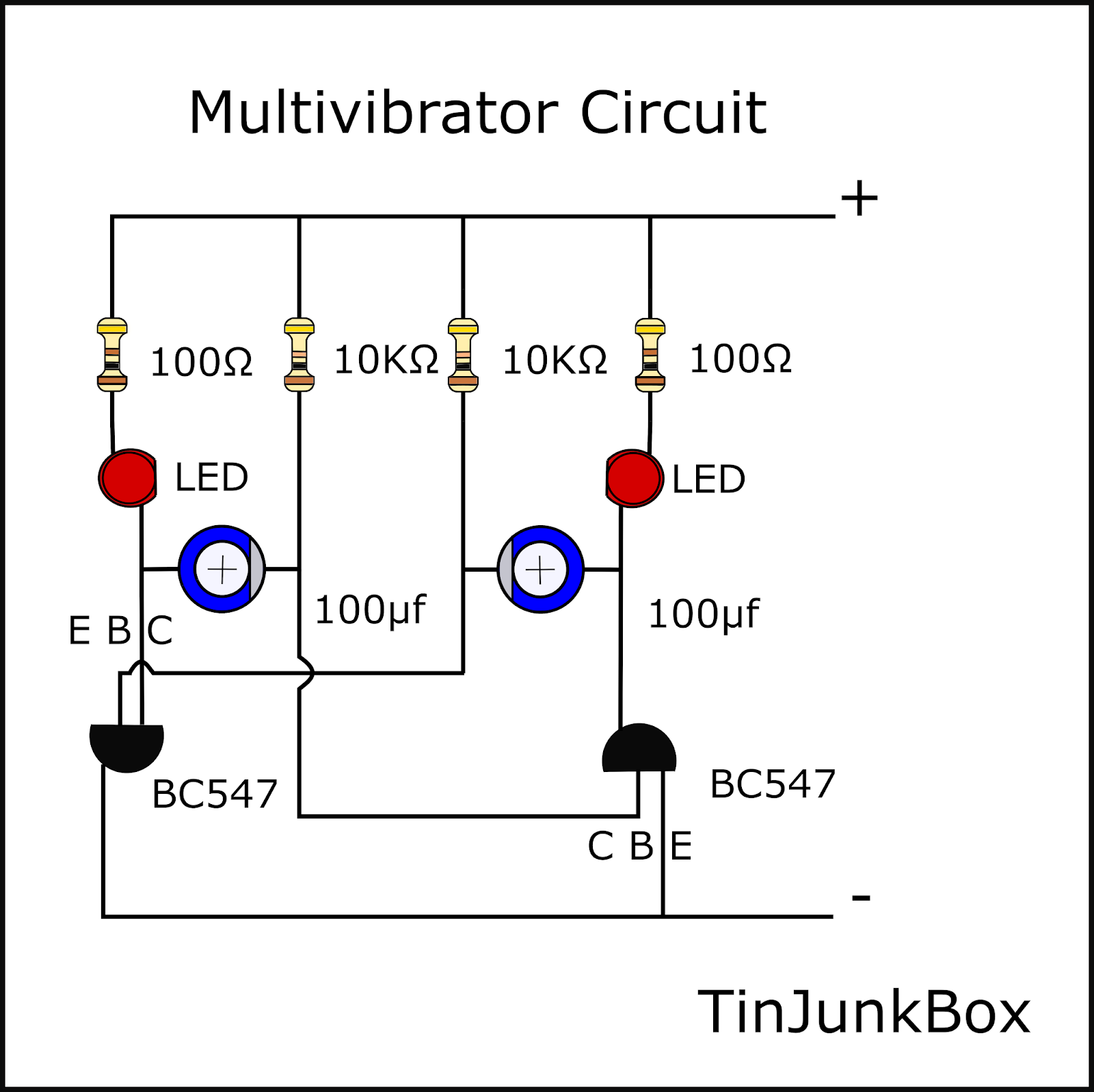 How to make a simple LED flipflop circuit