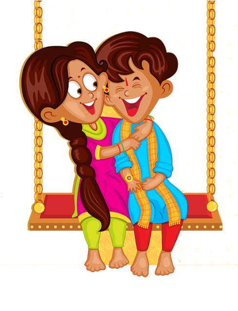 Raksha  bandhan brother and sister png images free download