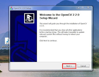 opencv 2.2 setup wizard