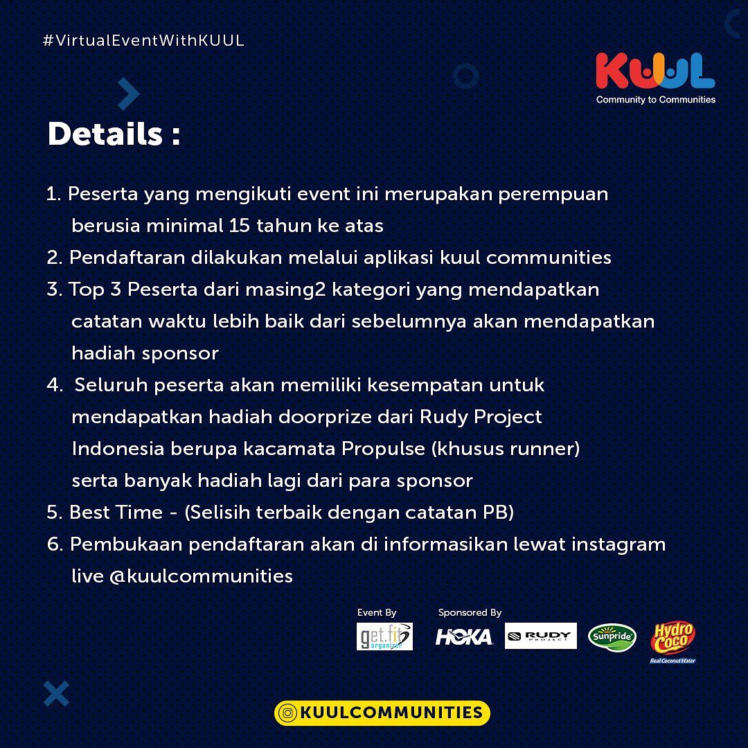 🔍 Indonesia Women’s Run - Virtual • 2021 Indonesia Women’s Run - Virtual • 2021