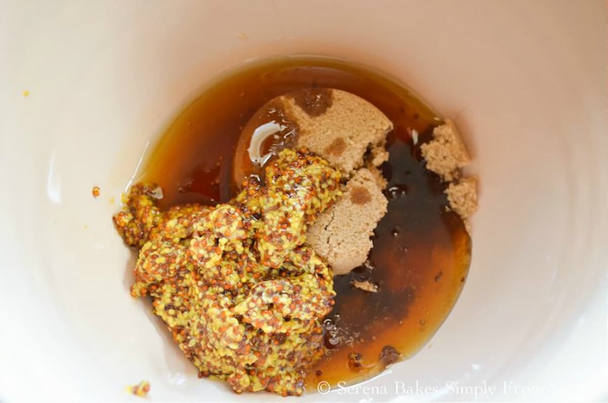 Slow Cooker Pineapple Honey Mustard Baked Ham Serena Bakes Simply