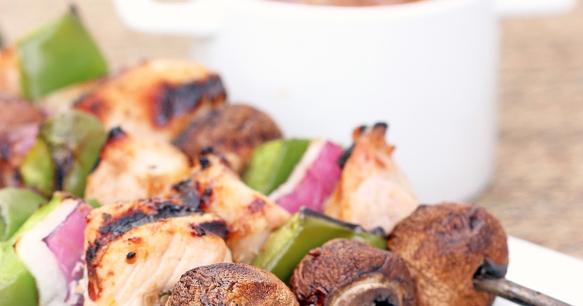 Grilled Pork Kabobs with ChileLime Sauce Cooking on the Front Burner