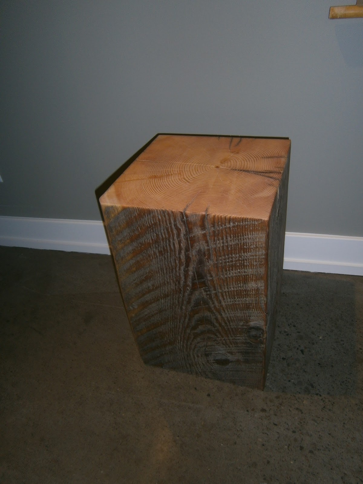 Woodman & Co Douglas Fir Chunk Side Tables