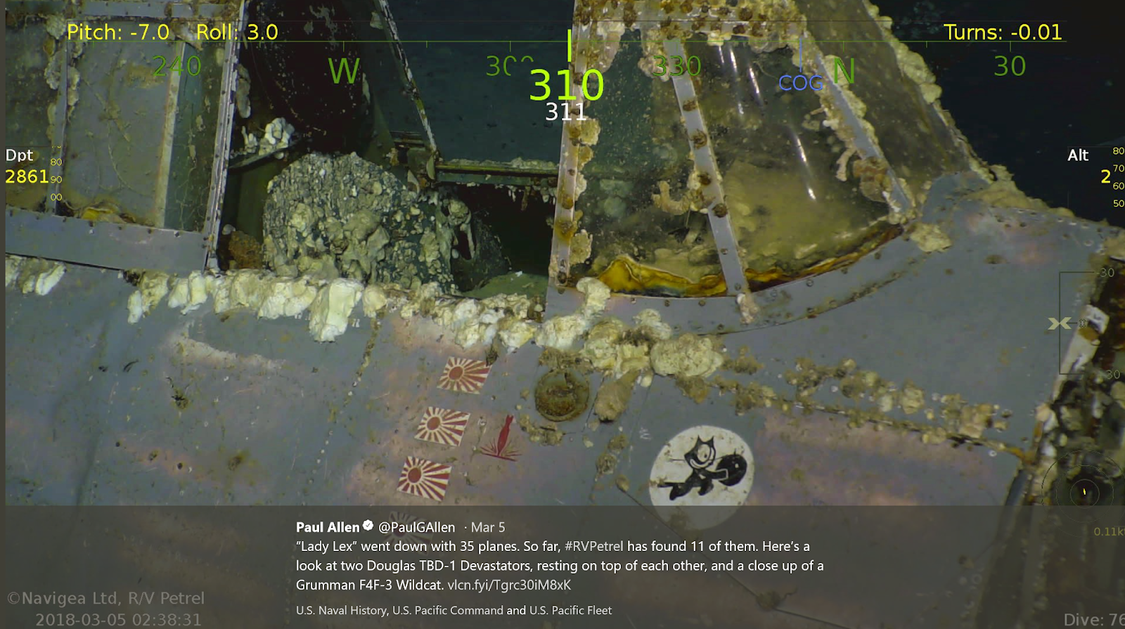 Avenger Tales Uss Lexington Cv 2 Wreck Found