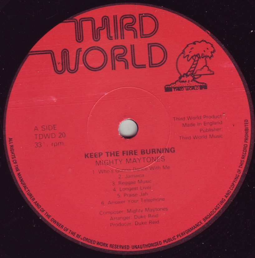 Compartilhando Reggae Mighty Maytones Keep The Fire Burning (Third