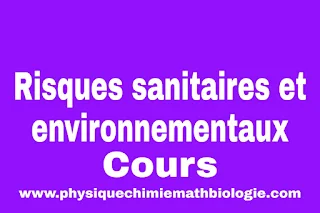 Cours de Risques sanitaires et environnementaux PDF