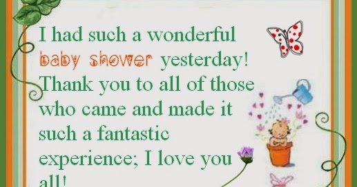 thank you quotes for baby shower
