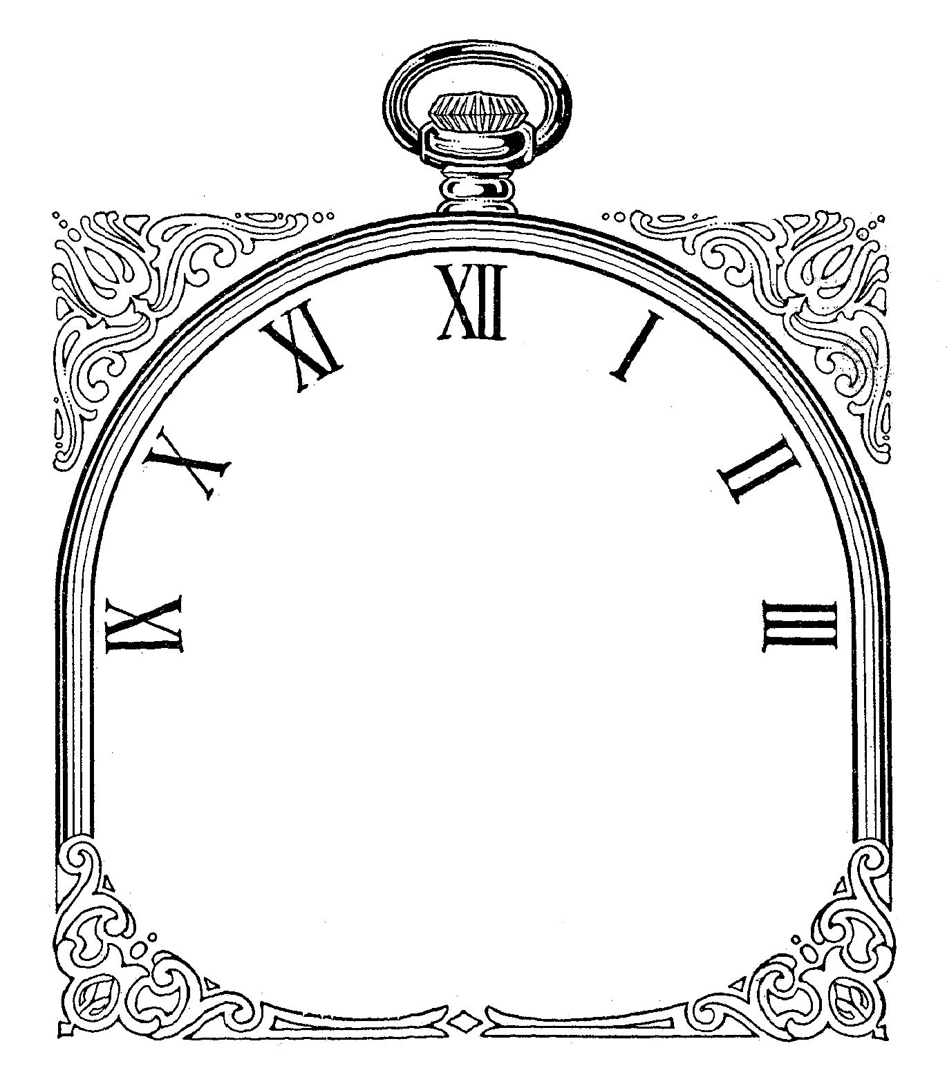 clock border clip art - photo #15