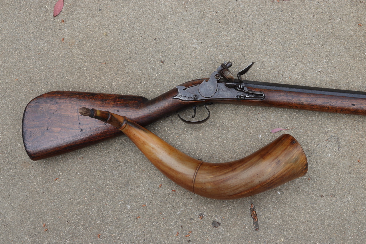 Contemporary Makers Dog Lock Musket by David Dodds with Antique Powder