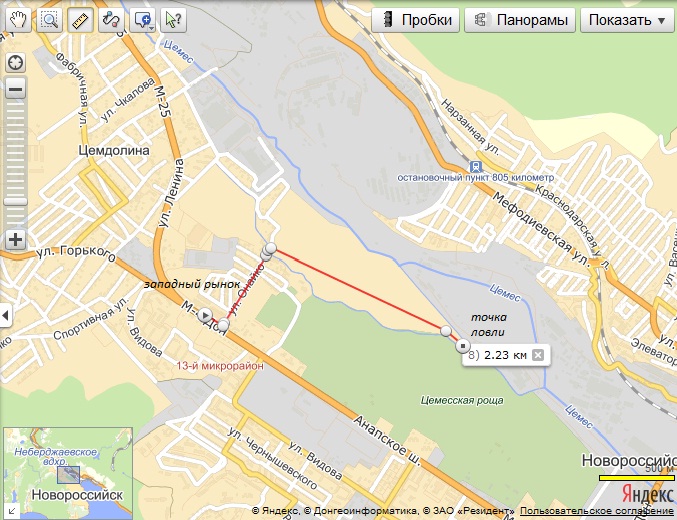 Цемесская роща новороссийск карта