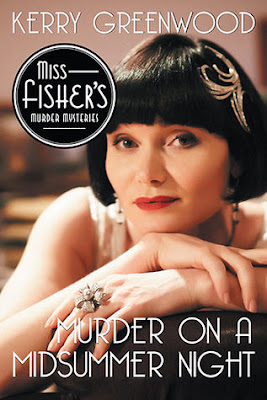 Book Cover Murder On A Midsummer Night by Kerry Greenwood Bea's Book Nook, Review, Murder On A Midsummer Night, Kerry Greenwood