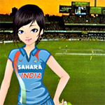 Cricket Girl Dress Up Game