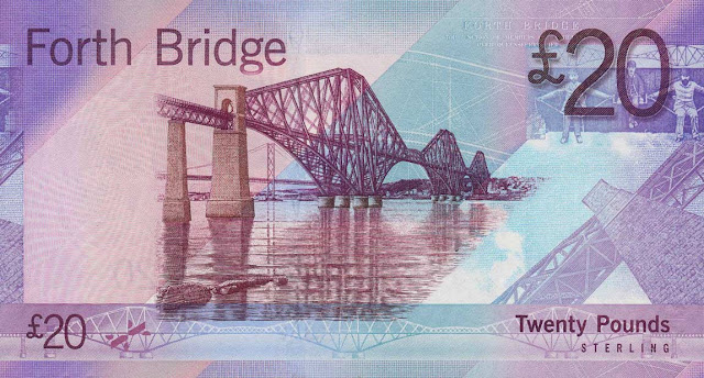 Bank of Scotland 20 Pounds Sterling banknote 2007 Forth Bridge - Bridges of Scotland
