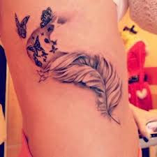 feather tattoo tattoos butterfly into butterflies birds feathers valkyrie turning tatoo arm plumas gemini