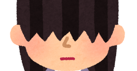 前髪がとても長い人のイラスト（女性） かわいいフリー素材集 いらすとや