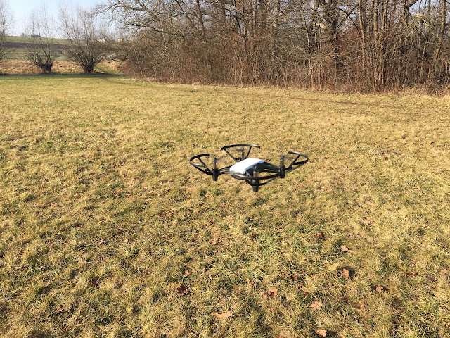 Flugaufnahme unserer Drohne Ryze Tello