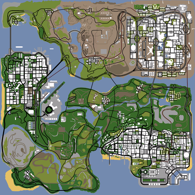 Grand Theft Auto San Andreas Yol Haritası