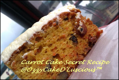 Awards...: Carrot Cake Secret Recipe