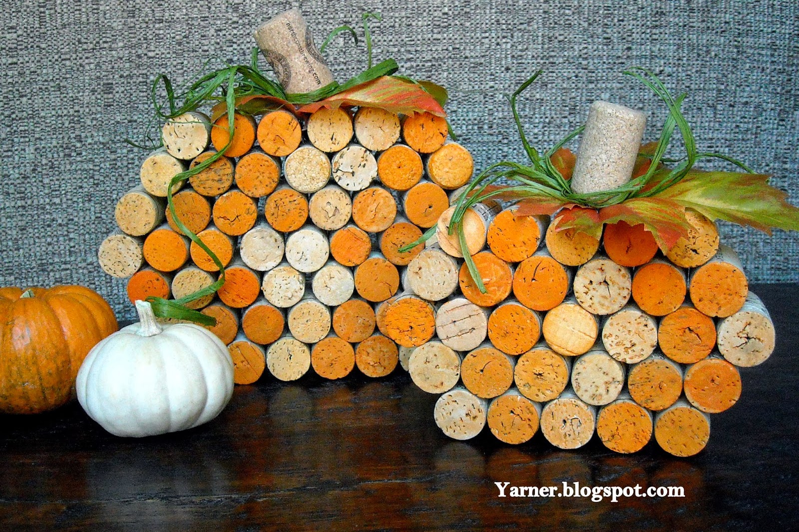 I'm a Yarner Wine Cork Pumpkins