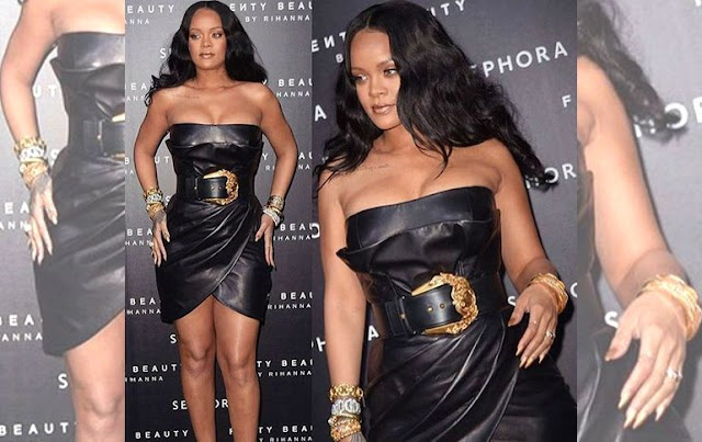 Rihanna te enseña a usar el vestido para reducir tallas